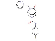 (1S*,5R*)-N-(4-fluorophenyl)-7-oxo-6-(2-pyridinylmethyl)-3,6-diazabicyclo[3.2.2]nonane-3-carboxamide