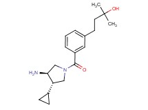 4-(3-{[(3R*,4S*)-3-amino-4-cyclopropylpyrrolidin-1-yl]carbonyl}phenyl)-2-methylbutan-2-ol
