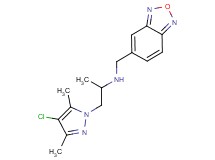 (2,1,3-benzoxadiazol-5-ylmethyl)[2-(4-chloro-3,5-dimethyl-1H-pyrazol-1-yl)-1-methylethyl]amine