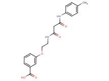 3-[2-({3-[(4-methylphenyl)amino]-3-oxopropanoyl}amino)ethoxy]benzoic acid