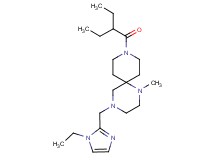 9-(2-ethylbutanoyl)-4-[(1-ethyl-1H-imidazol-2-yl)methyl]-1-methyl-1,4,9-triazaspiro[5.5]undecane
