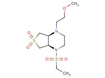 (4aS*,7aR*)-1-(ethylsulfonyl)-4-(2-methoxyethyl)octahydrothieno[3,4-b]pyrazine 6,6-dioxide