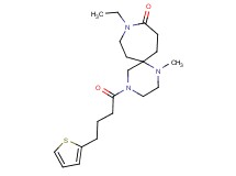 9-ethyl-1-methyl-4-[4-(2-thienyl)butanoyl]-1,4,9-triazaspiro[5.6]dodecan-10-one