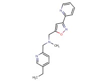 1-(5-ethylpyridin-2-yl)-N-methyl-N-[(3-pyridin-2-ylisoxazol-5-yl)methyl]methanamine