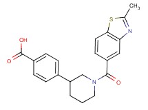 4-{1-[(2-methyl-1,3-benzothiazol-5-yl)carbonyl]piperidin-3-yl}benzoic acid