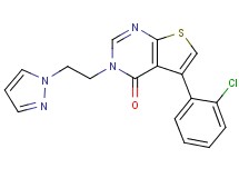 5-(2-chlorophenyl)-3-[2-(1H-pyrazol-1-yl)ethyl]thieno[2,3-d]pyrimidin-4(3H)-one