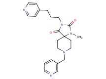 1-methyl-8-(3-pyridinylmethyl)-3-[3-(4-pyridinyl)propyl]-1,3,8-triazaspiro[4.5]decane-2,4-dione