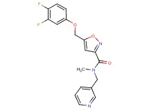 5-[(3,4-difluorophenoxy)methyl]-N-methyl-N-(3-pyridinylmethyl)-3-isoxazolecarboxamide
