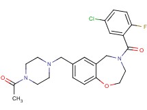 7-[(4-acetyl-1-piperazinyl)methyl]-4-(5-chloro-2-fluorobenzoyl)-2,3,4,5-tetrahydro-1,4-benzoxazepine