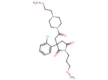 3-(2-chlorophenyl)-3-{2-[4-(2-methoxyethyl)-1-piperazinyl]-2-oxoethyl}-1-(3-methoxypropyl)-2,5-pyrrolidinedione
