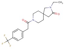 2-ethyl-8-{[4-(trifluoromethyl)phenyl]acetyl}-2,8-diazaspiro[4.5]decan-3-one