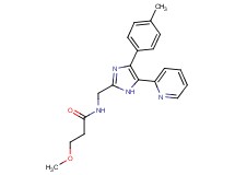 3-methoxy-N-{[4-(4-methylphenyl)-5-pyridin-2-yl-1H-imidazol-2-yl]methyl}propanamide