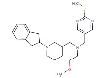 N-{[1-(2,3-dihydro-1H-inden-2-yl)-3-piperidinyl]methyl}-2-methoxy-N-{[2-(methylthio)-5-pyrimidinyl]methyl}ethanamine