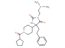 5-[1-(cyclopentylcarbonyl)-4-piperidinyl]-3-[2-(dimethylamino)ethyl]-5-(2-phenylethyl)-2,4-imidazolidinedione