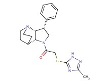 (3R*,3aR*,7aR*)-1-{[(3-methyl-1H-1,2,4-triazol-5-yl)thio]acetyl}-3-phenyloctahydro-4,7-ethanopyrrolo[3,2-b]pyridine