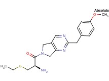 (2R)-3-(ethylthio)-1-[2-(4-methoxybenzyl)-5,7-dihydro-6H-pyrrolo[3,4-d]pyrimidin-6-yl]-1-oxopropan-2-amine