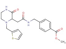 methyl 4-[({[3-oxo-1-(2-thienylmethyl)-2-piperazinyl]acetyl}amino)methyl]benzoate