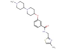 3-[(1'-methyl-1,4'-bipiperidin-4-yl)oxy]-N-[(4-methyl-1,3-thiazol-2-yl)methyl]benzamide