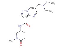 6-[(diethylamino)methyl]-N-(1-methyl-6-oxopiperidin-3-yl)pyrazolo[1,5-a]pyrimidine-3-carboxamide