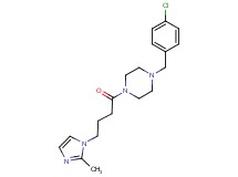 1-(4-chlorobenzyl)-4-[4-(2-methyl-1H-imidazol-1-yl)butanoyl]piperazine