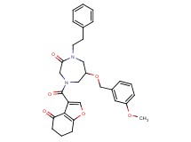 6-[(3-methoxybenzyl)oxy]-4-[(4-oxo-4,5,6,7-tetrahydro-1-benzofuran-3-yl)carbonyl]-1-(2-phenylethyl)-1,4-diazepan-2-one