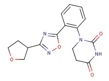 1-{2-[3-(tetrahydrofuran-3-yl)-1,2,4-oxadiazol-5-yl]phenyl}dihydropyrimidine-2,4(1H,3H)-dione