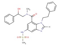 N-(2-hydroxy-2-phenylethyl)-N-methyl-5-[(methylsulfonyl)amino]-1-(2-phenylethyl)-1H-benzimidazole-7-carboxamide