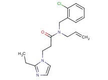 N-allyl-N-(2-chlorobenzyl)-3-(2-ethyl-1H-imidazol-1-yl)propanamide