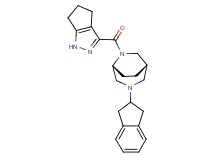 (1S*,5R*)-3-(2,3-dihydro-1H-inden-2-yl)-6-(1,4,5,6-tetrahydrocyclopenta[c]pyrazol-3-ylcarbonyl)-3,6-diazabicyclo[3.2.2]nonane