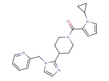 2-[(2-{1-[(1-cyclopropyl-1H-pyrrol-2-yl)carbonyl]-4-piperidinyl}-1H-imidazol-1-yl)methyl]pyridine
