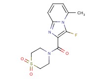 2-[(1,1-dioxidothiomorpholin-4-yl)carbonyl]-3-fluoro-5-methylimidazo[1,2-a]pyridine