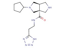 (3aR*,6aR*)-2-cyclopentyl-N-[2-(1H-tetrazol-5-yl)ethyl]hexahydropyrrolo[3,4-c]pyrrole-3a(1H)-carboxamide