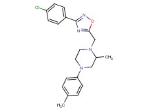 1-{[3-(4-chlorophenyl)-1,2,4-oxadiazol-5-yl]methyl}-2-methyl-4-(4-methylphenyl)piperazine