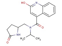 2-hydroxy-N-isopropyl-N-[(5-oxo-2-pyrrolidinyl)methyl]-4-quinolinecarboxamide
