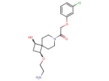 rel-(1R,3S)-3-(2-aminoethoxy)-7-[(3-chlorophenoxy)acetyl]-7-azaspiro[3.5]nonan-1-ol hydrochloride