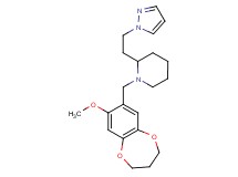 1-[(8-methoxy-3,4-dihydro-2H-1,5-benzodioxepin-7-yl)methyl]-2-[2-(1H-pyrazol-1-yl)ethyl]piperidine