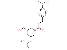 ((3S*,5R*)-5-[(dimethylamino)methyl]-1-{3-[4-(dimethylamino)phenyl]propanoyl}piperidin-3-yl)methanol