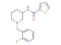 N-[1-(2-fluorobenzyl)-3-piperidinyl]-2-thiophenecarboxamide