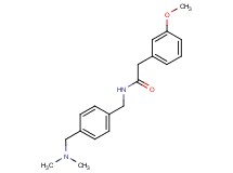 N-{4-[(dimethylamino)methyl]benzyl}-2-(3-methoxyphenyl)acetamide trifluoroacetate