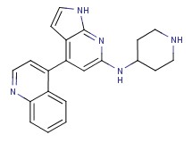 N-4-piperidinyl-4-(4-quinolinyl)-1H-pyrrolo[2,3-b]pyridin-6-amine dihydrochloride