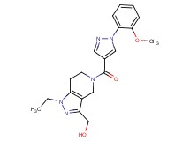 (1-ethyl-5-{[1-(2-methoxyphenyl)-1H-pyrazol-4-yl]carbonyl}-4,5,6,7-tetrahydro-1H-pyrazolo[4,3-c]pyridin-3-yl)methanol