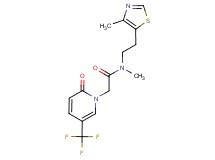 N-methyl-N-[2-(4-methyl-1,3-thiazol-5-yl)ethyl]-2-[2-oxo-5-(trifluoromethyl)-1(2H)-pyridinyl]acetamide