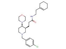 3-[(3S*,4R*)-1-(4-chlorobenzyl)-4-(4-morpholinyl)-3-piperidinyl]-N-[2-(1-cyclohexen-1-yl)ethyl]propanamide