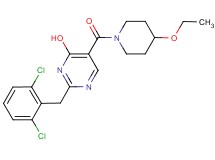 2-(2,6-dichlorobenzyl)-5-[(4-ethoxypiperidin-1-yl)carbonyl]pyrimidin-4-ol