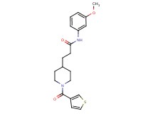 N-(3-methoxyphenyl)-3-[1-(3-thienylcarbonyl)-4-piperidinyl]propanamide