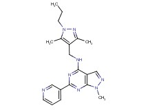 N-[(3,5-dimethyl-1-propyl-1H-pyrazol-4-yl)methyl]-1-methyl-6-(3-pyridinyl)-1H-pyrazolo[3,4-d]pyrimidin-4-amine