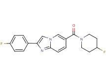 2-(4-fluorophenyl)-6-[(4-fluoropiperidin-1-yl)carbonyl]imidazo[1,2-a]pyridine