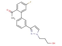 1-{5-fluoro-3'-[1-(3-hydroxypropyl)-1H-pyrazol-3-yl]-2-biphenylyl}ethanone