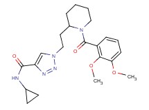 N-cyclopropyl-1-{2-[1-(2,3-dimethoxybenzoyl)-2-piperidinyl]ethyl}-1H-1,2,3-triazole-4-carboxamide