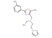 N-ethyl-N-{[5-methyl-2-(3-methylphenyl)-1,3-oxazol-4-yl]methyl}-2-(1H-pyrazol-1-yl)ethanamine